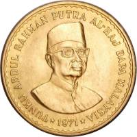 () Монета Малайзия 1971 год 100  ""    AU